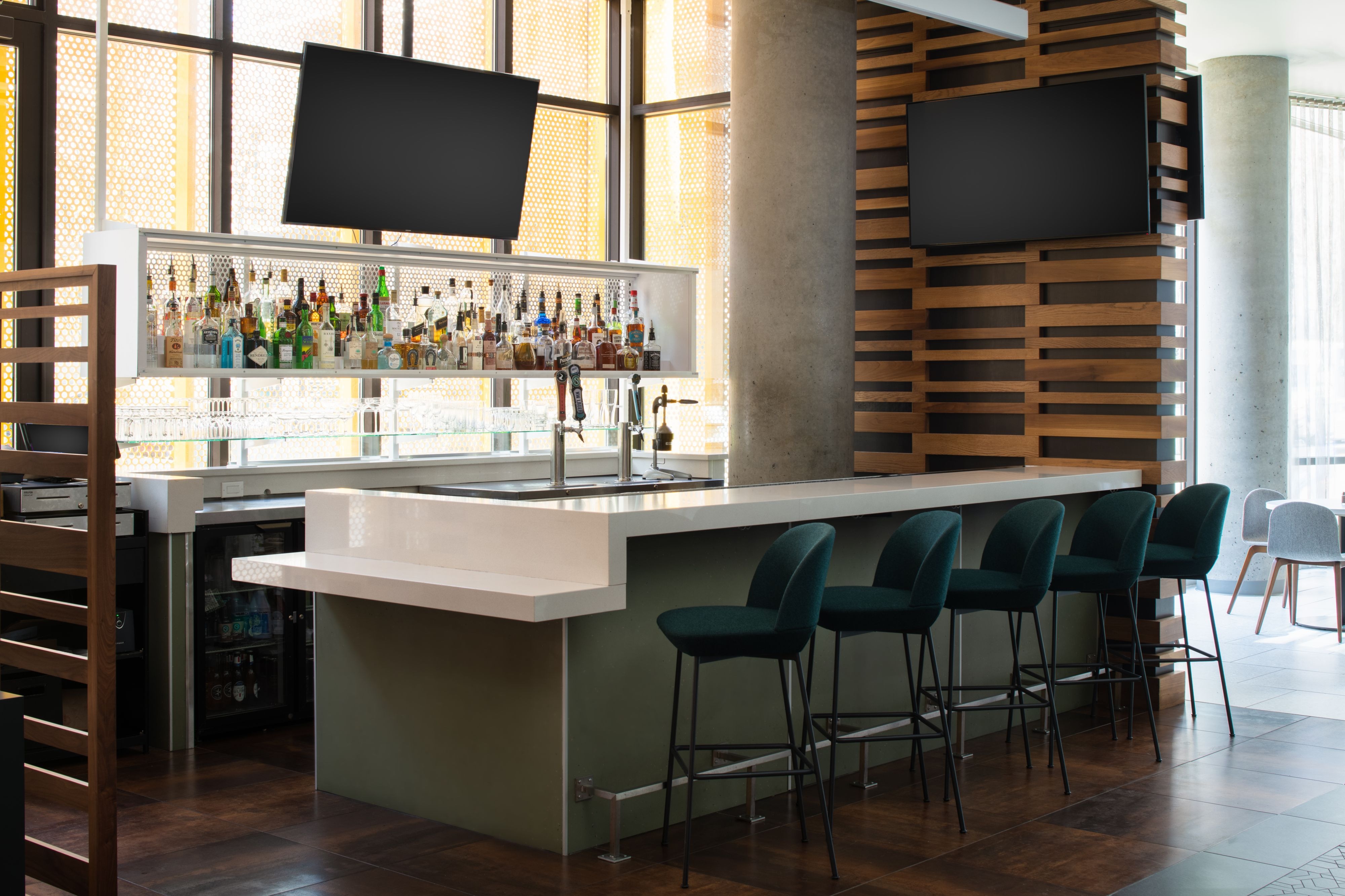 Bar seating area