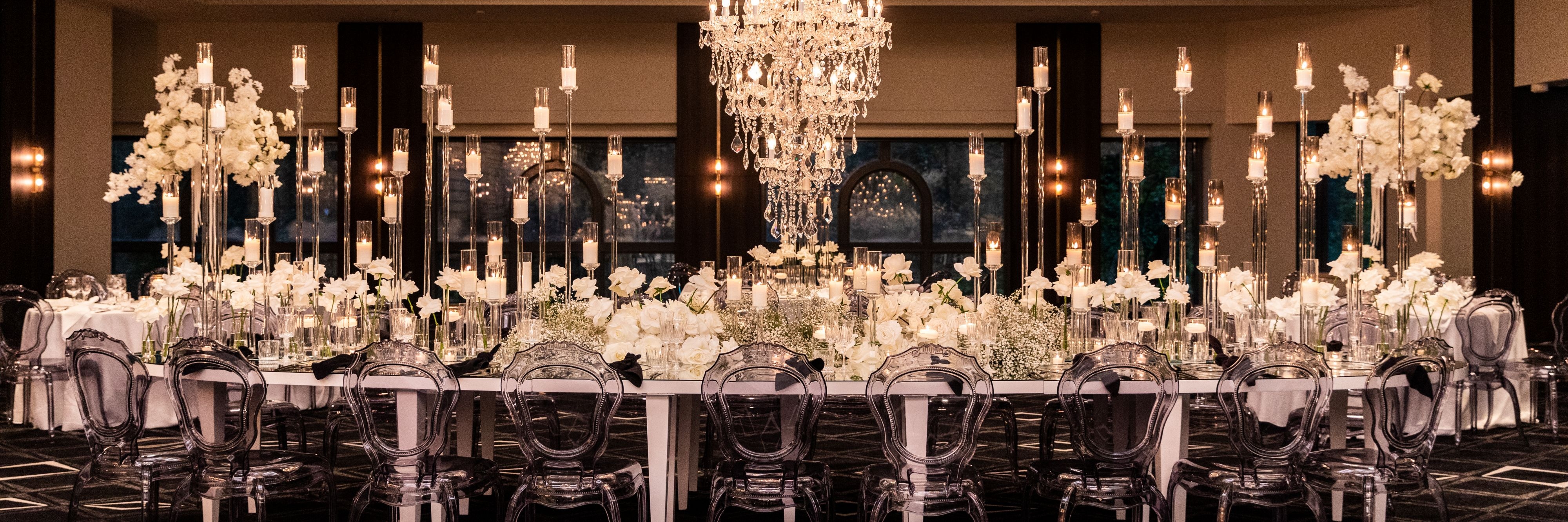 Wedding main table set up