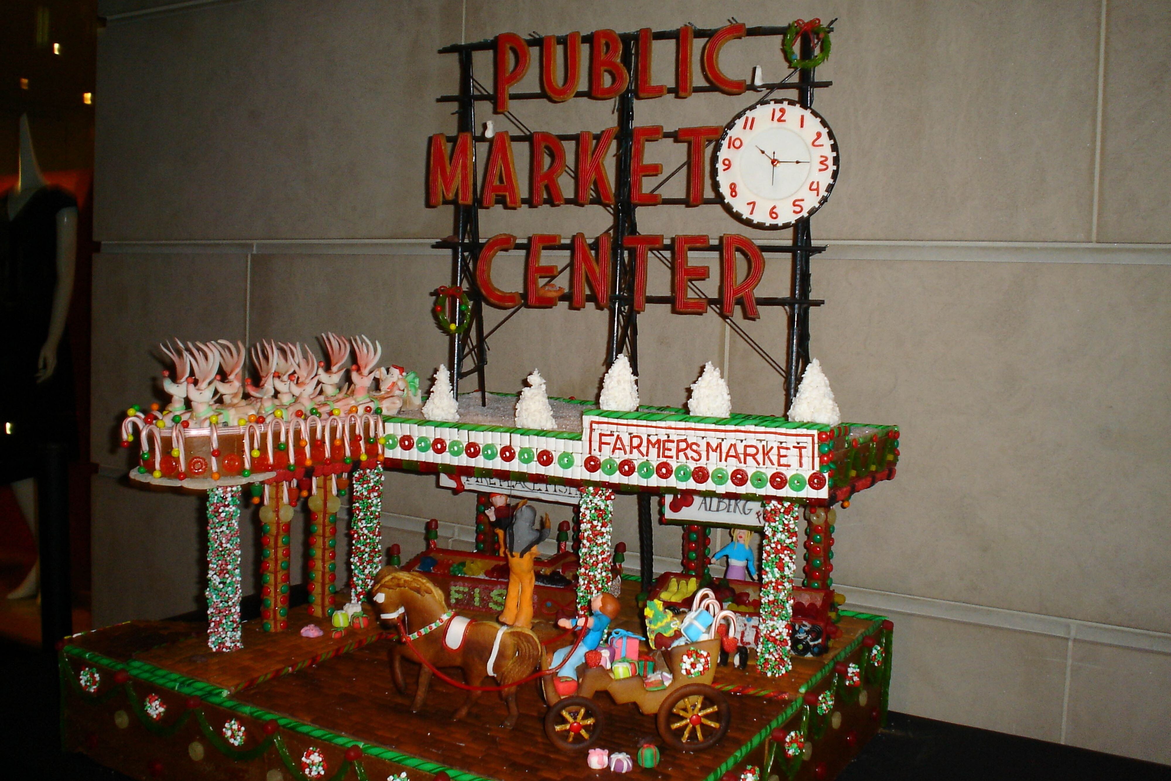 Pikes Peak Market made out of Gingerbread