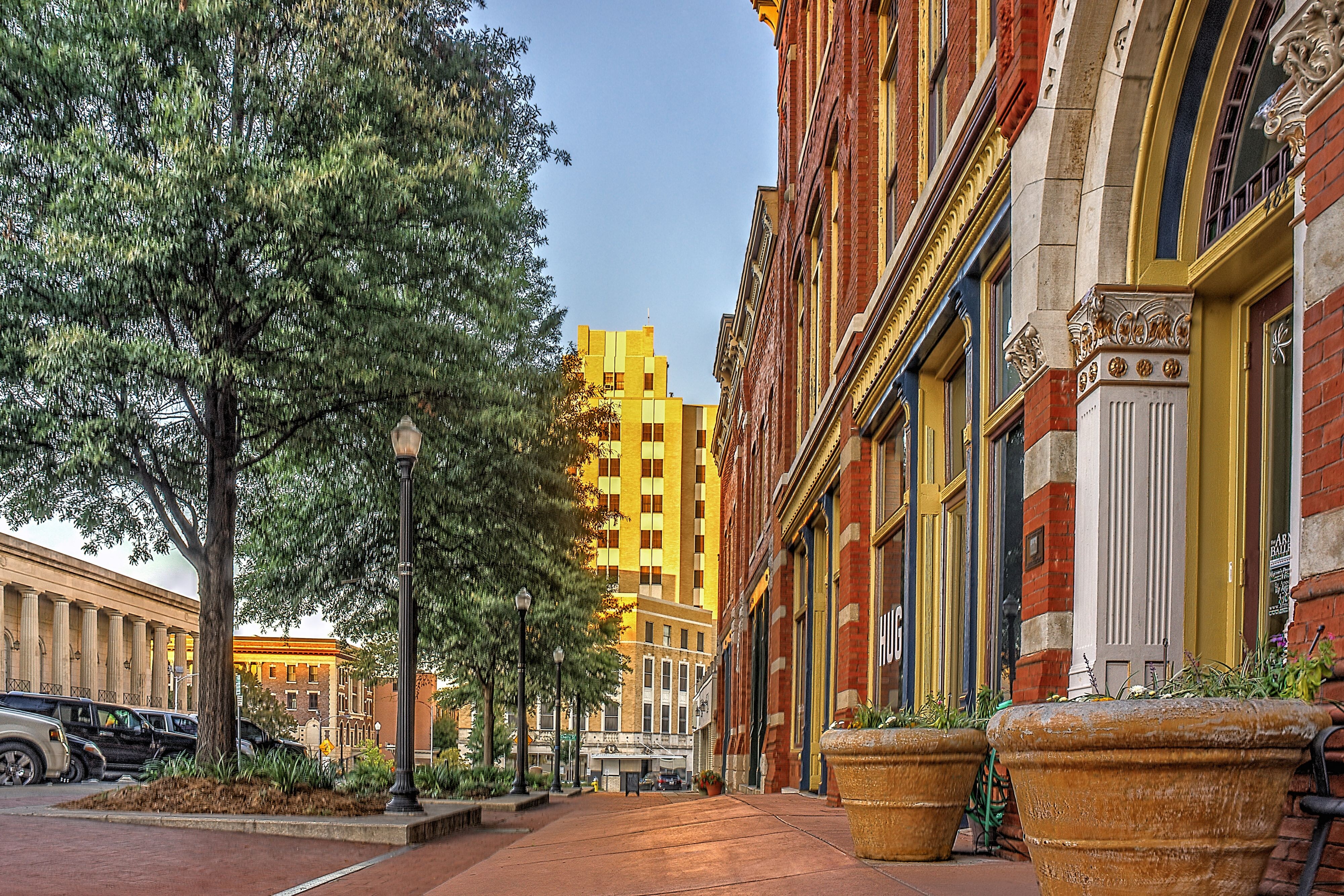 City sidewalk daytime