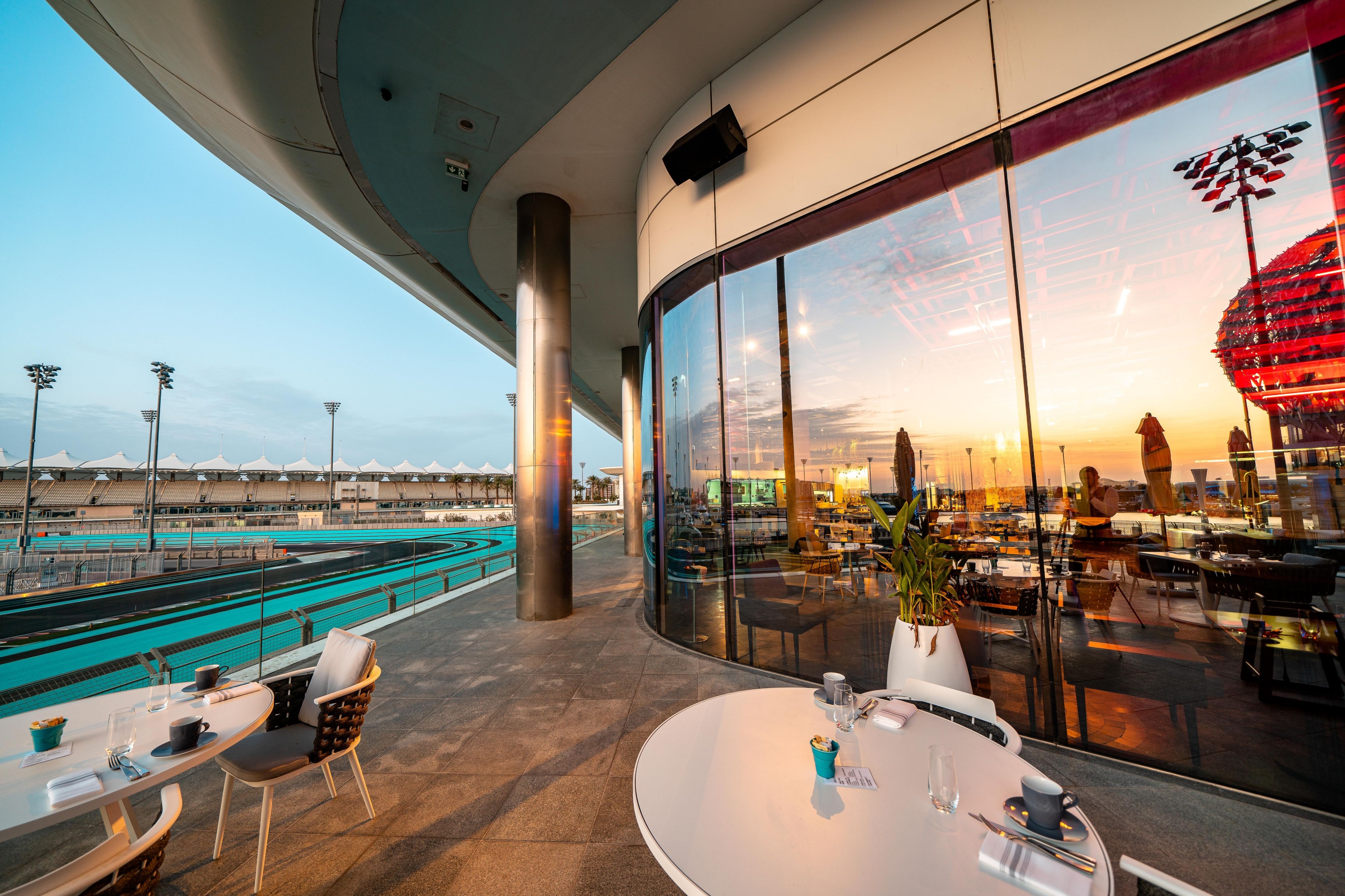 Outdoor terrace dining