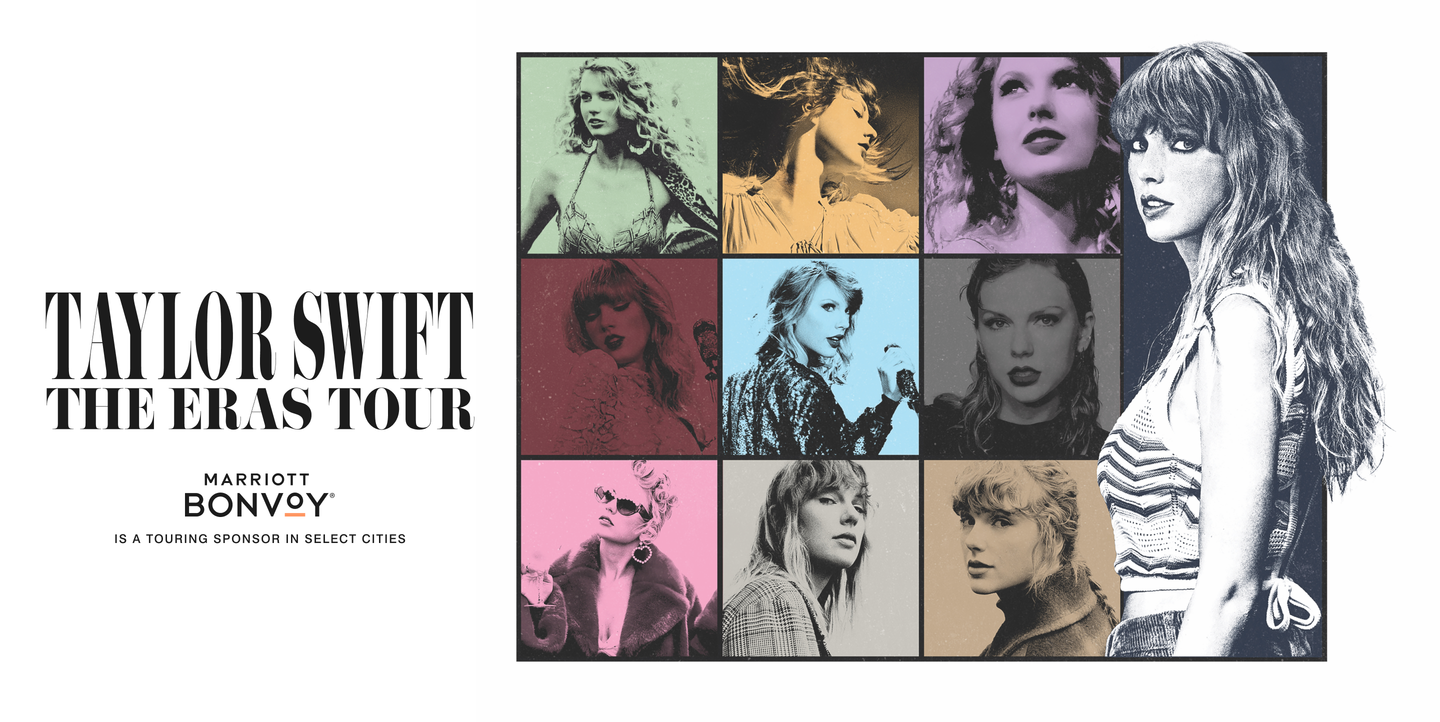 Taylor Swift the Eras Tour. Marriott Bonvoy is a touring sponsor in select cities.